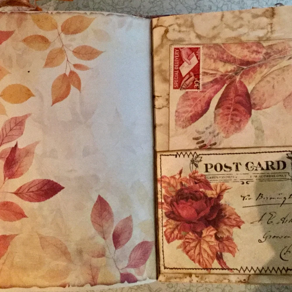 🍂Autumn Leaves 🍁 & Pumpkins Antique Journal 🎃